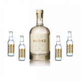 1 x Njord Distilled Sun & Citrus Gin - 4 x Fever-Tree Premium Tonic Water