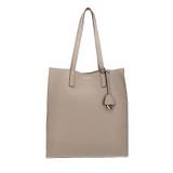 Easy Shopping Handbag Double Grained Leather Pow. Pink / Paprik