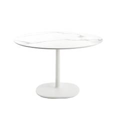 Kartell - Multiplo Table 4069, White Marble Finish, Round: Ø78