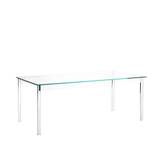 Glas Italia - SUB08 Sublimazione Rectangular Table, Finish: Transparent Extralight Glass