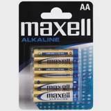 Maxell Alkaline batterier AA / LR06, 4 stk