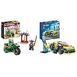 LEGO 71788 NINJAGO Lloyds Ninja-Motorrad, Spielzeug für Anfänger mit 2 Minifiguren: Lloyd und Skelett-Wächter, Lernspielzeug für Kinder ab 4 Jahren & 60383 City Elektro-Sportwagen Set, ab 5 Jahren