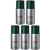 Hugo Boss - 5x Hugo Man Deodorant Spray - Fri fragt og klar til levering