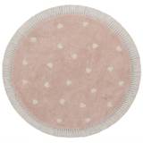 Tapis Petit Børnetæppe Fleur pink Ø 120 cm - 120 cm rund