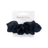 Beauty Flow Minna Silk Scrunchie Deep Black 1 stk. - Sort