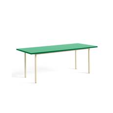 Two-Colour Spisebord 200x90 fra Hay (Green mint, Ivory)
