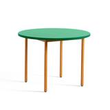 HAY - Two-Colour Table Round 105 Green Mint / Ochre