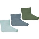 mp Denmark Cotton rib Baby Socks 3-pack Str 17/18 - Strømper hos Magasin - Aquamarine