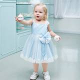 Festkjole til baby: Little Merle - skøn festkjole i lyseblå - Vejle- 1-2 år