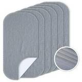 SHEIN 1/3/6pcs Grey Dotted Bamboo Fiber Soft Waterproof Diaper Changing Pad, Baby Changing Table Mat