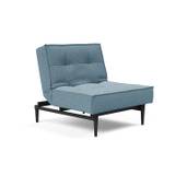 Innovation Splitback Styletto stol (525 Mixed Dance Light Blue, sort egetræ)