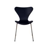 3107 stol, lakeret midnight blue/brown bronze stel af Arne Jacobsen
