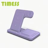 SHEIN TIMESS 15W Foldable Fast Wireless Charger Stand For IPhone 14 13 12 Pro Max 11 Apple Watch 8 7 6 Airpods 3 In 1 Charging Dock Station