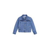 La Redoute - Denim jakke med flæser og knapper - Blå - 134/140