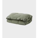 Percale Duvet 140x200 Olive Green