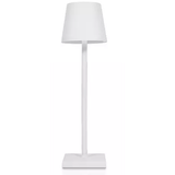 Opladelig LED bordlampe Inde/ude - Hvid, IP54 udendørs, touch dæmpbar - Dæmpbar : Dæmpbar, Farve : Hvid