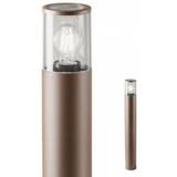FRED Bedlampe i aluminium og polycarbonat H75 cm 1 x E27 - Mat mørkebrun