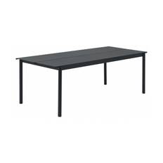Muuto Linear Steel Table, Vælg farve Black, Størrelse 220 x 90