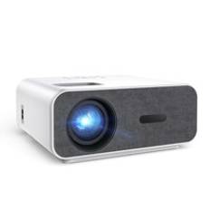 K Support Projector with Wifi and Bluetooth Mini Portable Projectors for Outdoor Home Movie Compatible with Laptop Smartphone TV Stick Xbox PS - Grey