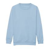 Sweatshirt i Sky blue med/uden navn