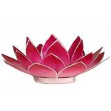 Lotus lysestage i lyserød og sølv - Lotus Lysestager - GodKarmaShop