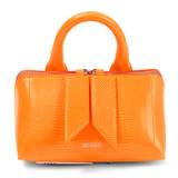 The Attico Friday Mini lizard-effect leather tote bag - orange - One size fits all