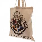 Harry Potter Hogwarts Houses Canvas Tote Bag (One Size) (Cream/Black)
