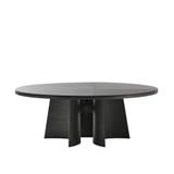 Poliform - Kensington Table Ø 200 cm, Brushed Metal Bronze, Top Glossy Stardust Marble