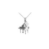 Grand Piano Necklace in Sterling Silver