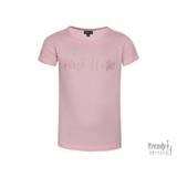 Kids-up t-shirt i lyserød med pink hope print på maven