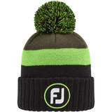 FootJoy PomPom Winter Beanie Hat - Green - One Size