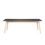FDB Møbler | C35C Spisebord - Egetræ / mørkegrå linoleum, 1 stk.