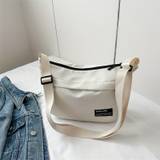 Fashion Nylon Crossbody Bag, Solid Color Shoulder Bag, Women's Casual Handbag & Tote Purse