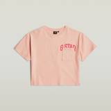 Kids T-Shirt Loose Cropped - Pink - girls - 116
