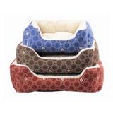 Square dog bed brun S