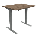 ConSet hæve sænkebord 501-33 - Valnød - Sølv, 80x100 - ConSet