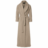 Fleece bathrobe beige, str. large
