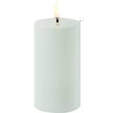 Uyuni LED Pillar Candle, Dusty Green, Smooth, 5,8x22 cm - Led Stearinlys hos Magasin - NO_SIZE