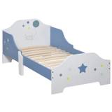 HomCom seng til børn +3 år, med sidebeskyttelse, 143x74x59cm