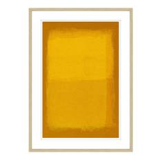 Luksus Plakat i Egeramme - Yellow Grunge I - École D´Art Plakat - Str:50 x 70 Cm - Incado