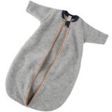 Engel - sovepose med lynlås - økologisk uldfleece - grå