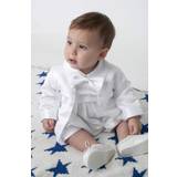 Baby jakkesæt: Lille Jacob, hvid - dåbs jakkesæt eller lille brudesvend - 3-6 mdr.