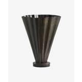 COLL vase i jern - h36 cm - antik brun