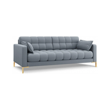 Mamaia 3-personers sofa i polyester B177 x D92 cm - Guld/Lyseblå