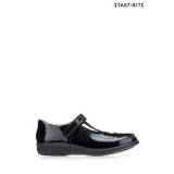 Start-Rite Poppy Black Patent Leather T Bar School Shoes