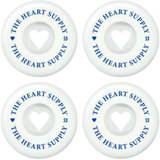 Heart Supply Clean Heart 99A Skateboard Hjul 4-Pak - White/Blue