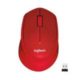 Logitech M330 Silent Plus trådløs mus, rød
