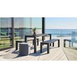 Mindo 111 dining table - extension and benches - Extension bench l139/173 / Dark grey