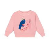 The Animals Observatory Baby Muppets printed cotton sweater - pink - 68