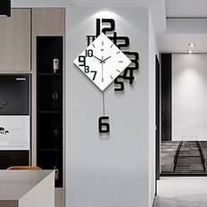 kreativ personlighed digitalt ur mode europæisk stil stue vægur træ dekorativt vægur quartz eksplosion 34 38 50 cm Lightinthebox